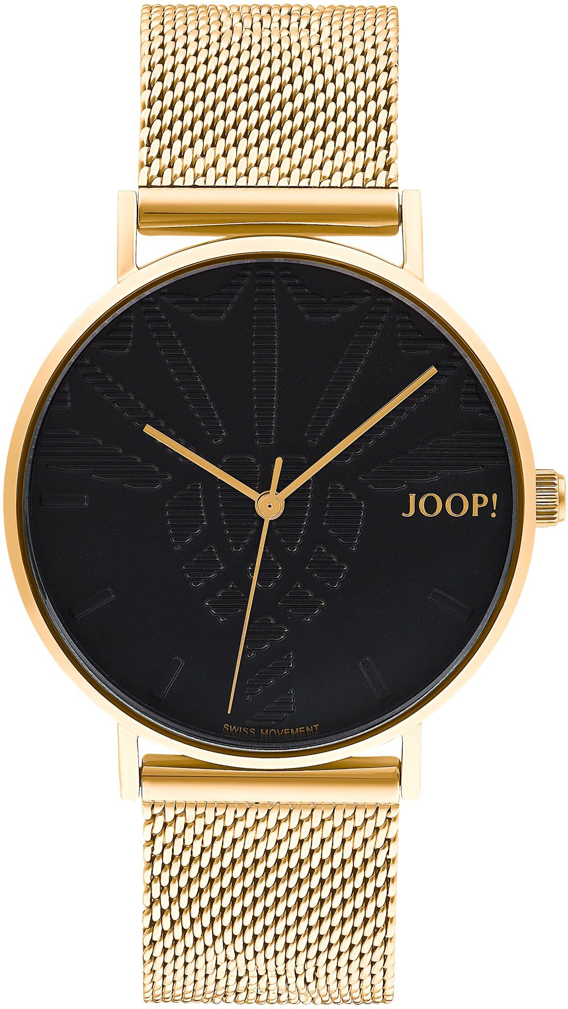 JOOP! Damen Armbanduhr Quarzuhr 2033714 Damenuhr Edelstahl goldfarbend