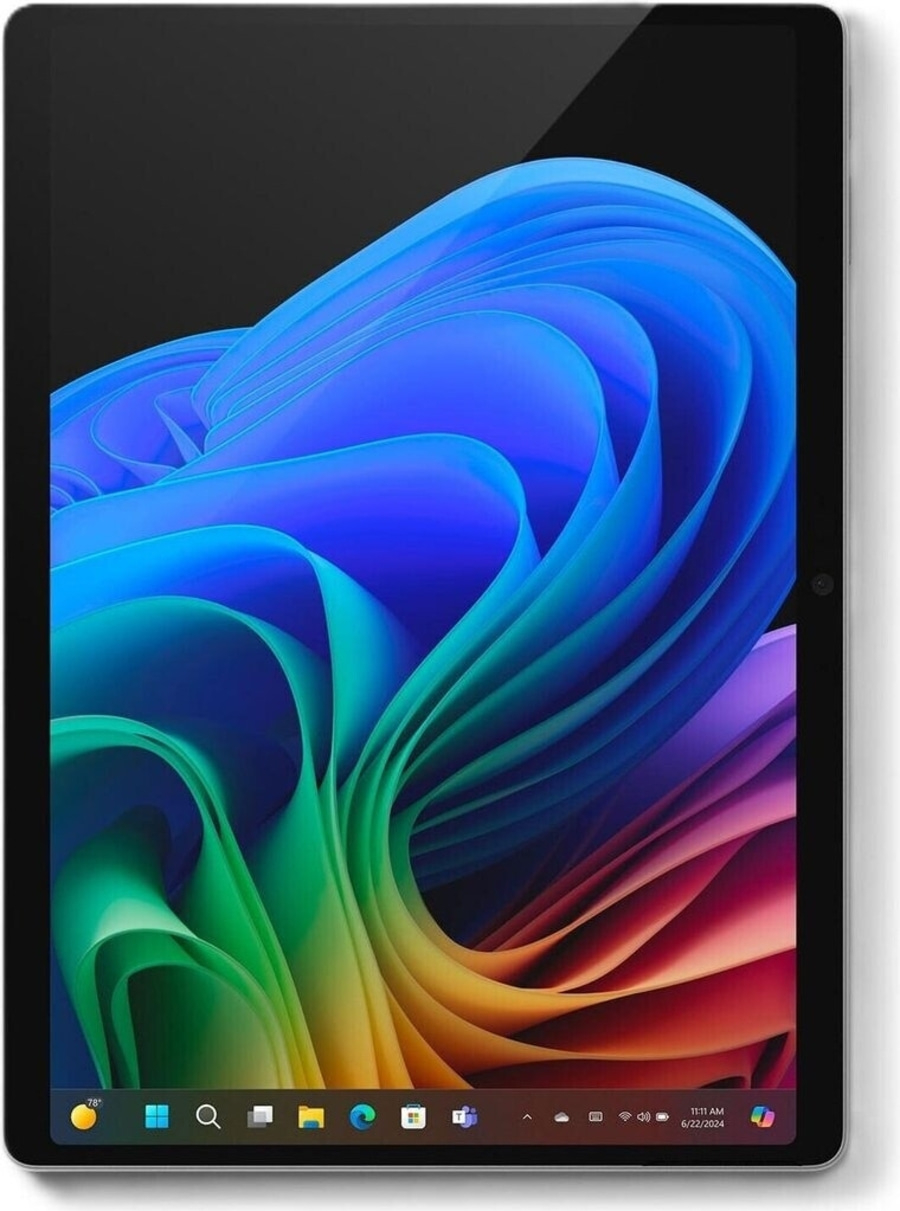 Tablet mit Windows-Hintergrundbild, bunt und modern, Technologie