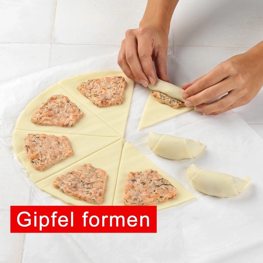 BETTY BOSSI Ausstechform Big Gipfeler Backhelfer Backschablone Hörnchen