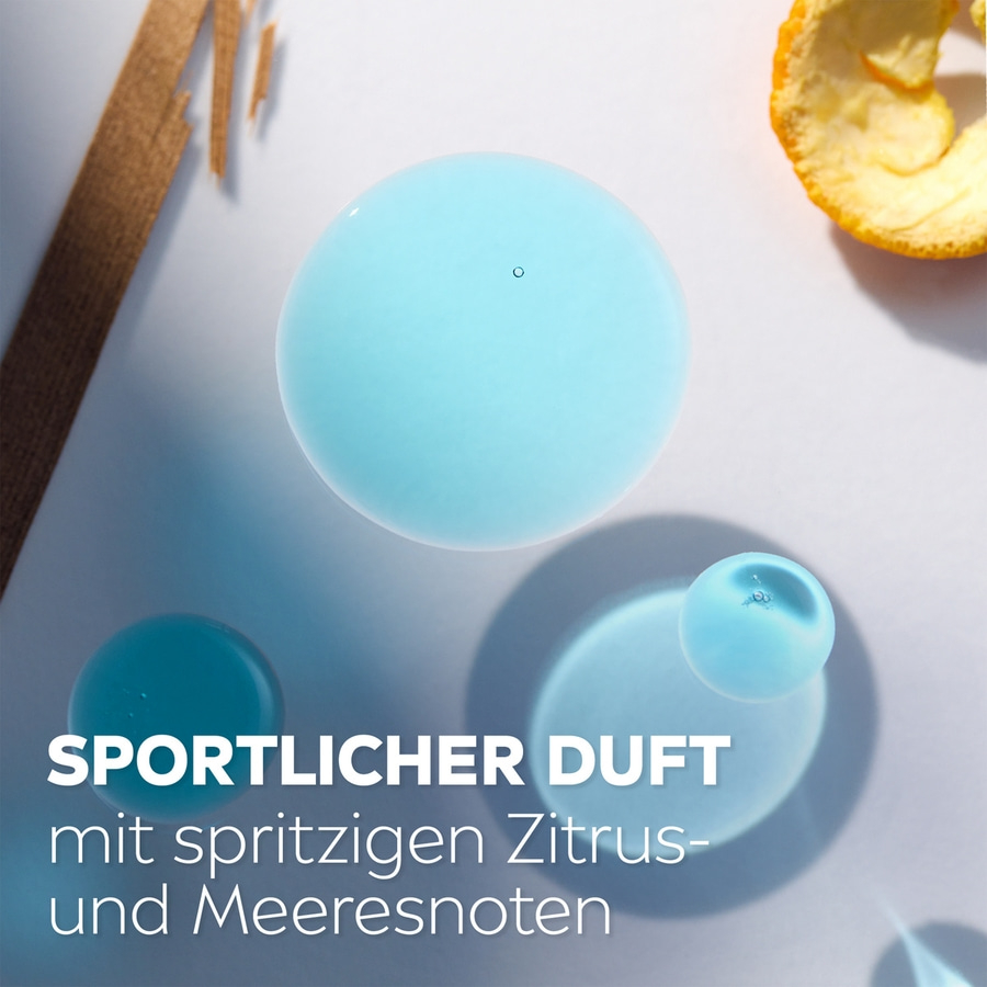 Blaues Wasser, Zitrone, Holz, Text, Sportlicher Duft, spritzige Zitrus- und Meeresnoten