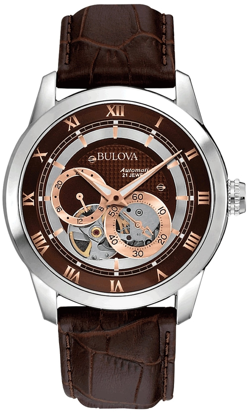 Bulova Herren Armbanduhr 96A120 Herrenuhr Automatikuhr Mineralglas B-Ware
