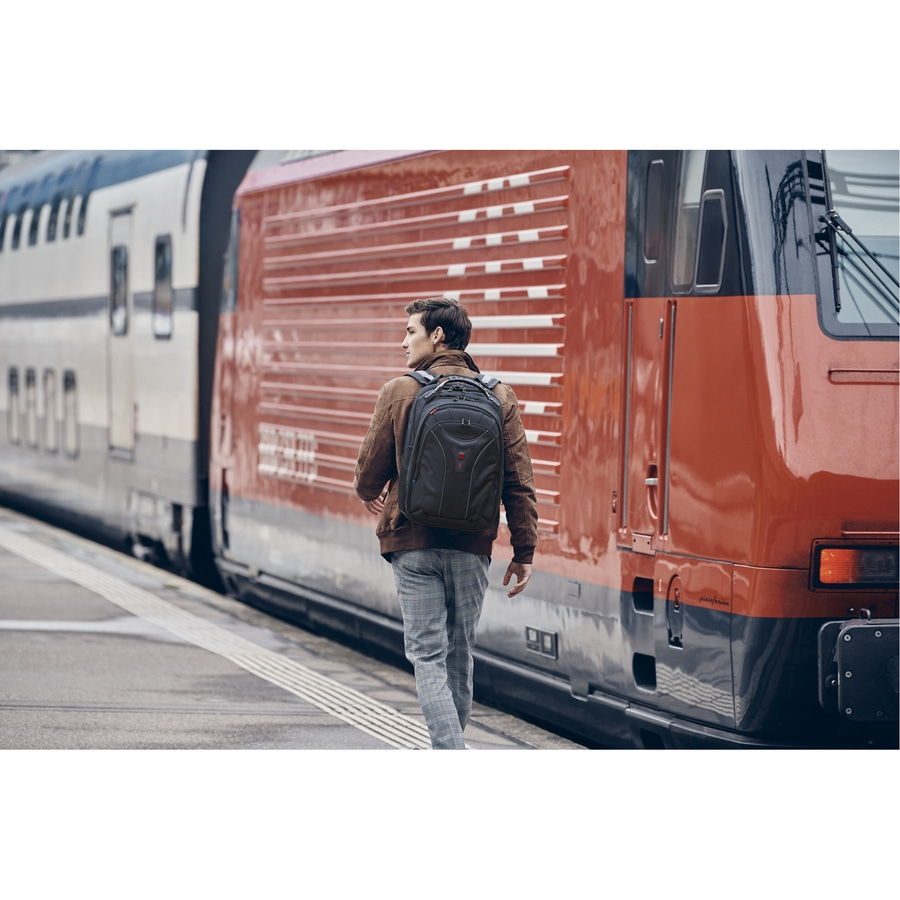 WENGER Carbon Notebook-Rucksack bis 17 Zoll Wasserdicht 30 L Schwarz-Rot