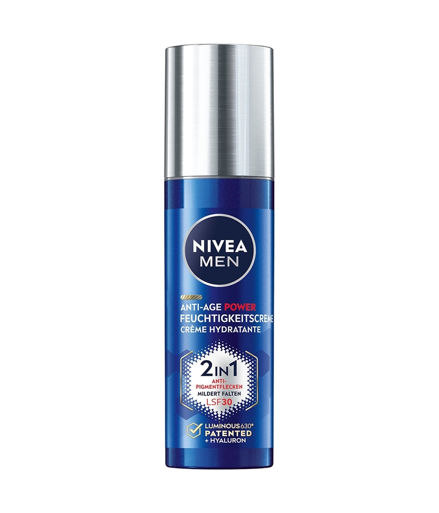 NIVEA MEN Anti-Age 2in1 Power Feuchtigkeitscreme Hyaluron LUMINOUS630® 50ml