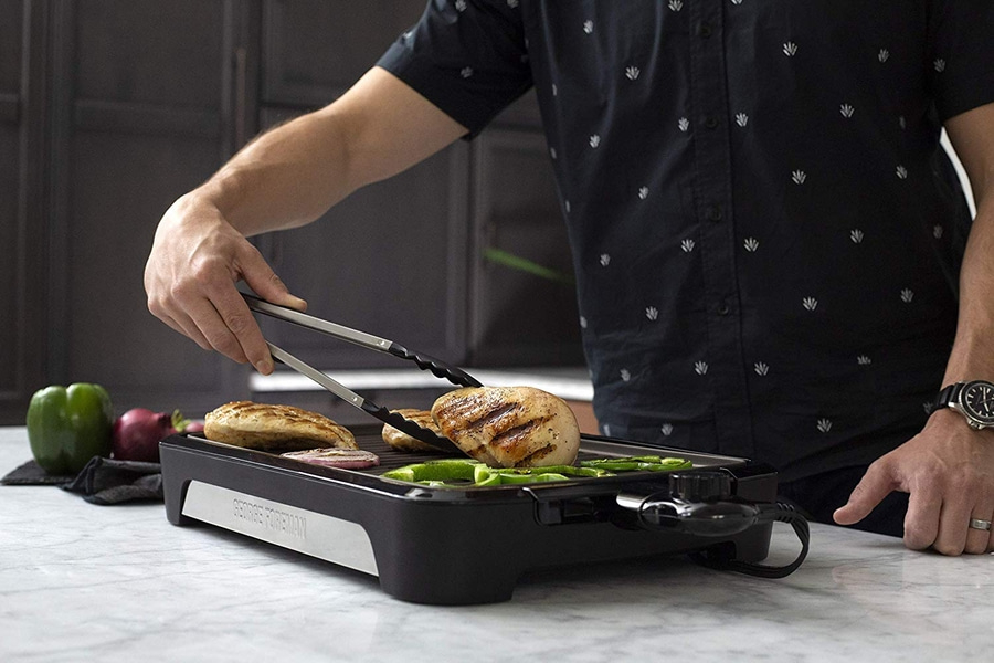 GEORGE FOREMAN Smokeless BBQ Grill 25850-56 raucharmer Indoor Elektro Tischgrill