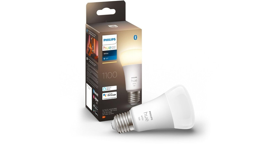 4x PHILIPS Hue White Leuchtmittel Smart Home E27/9,5W 1100lm Warmweiß NEU