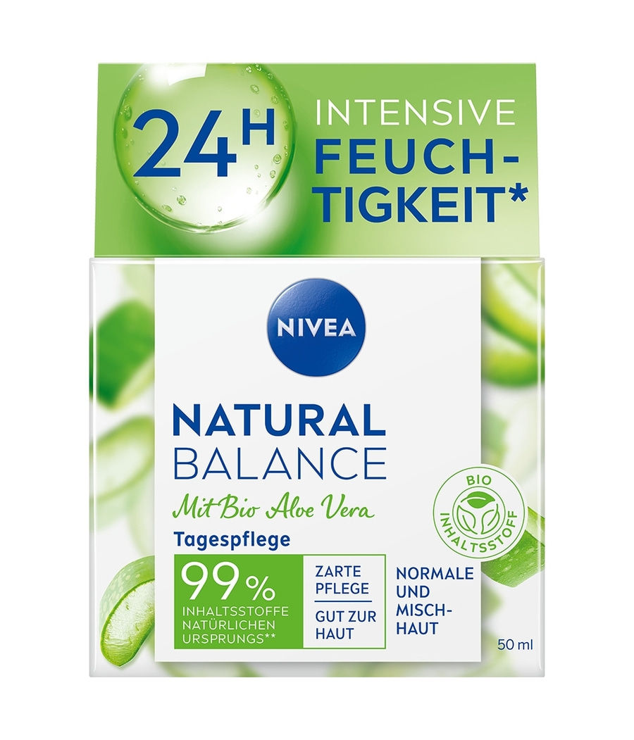 NIVEA Tagespflege Natural Balance feuchtigkeitsspendend 24h Feuchtigkeit 2x 50ml