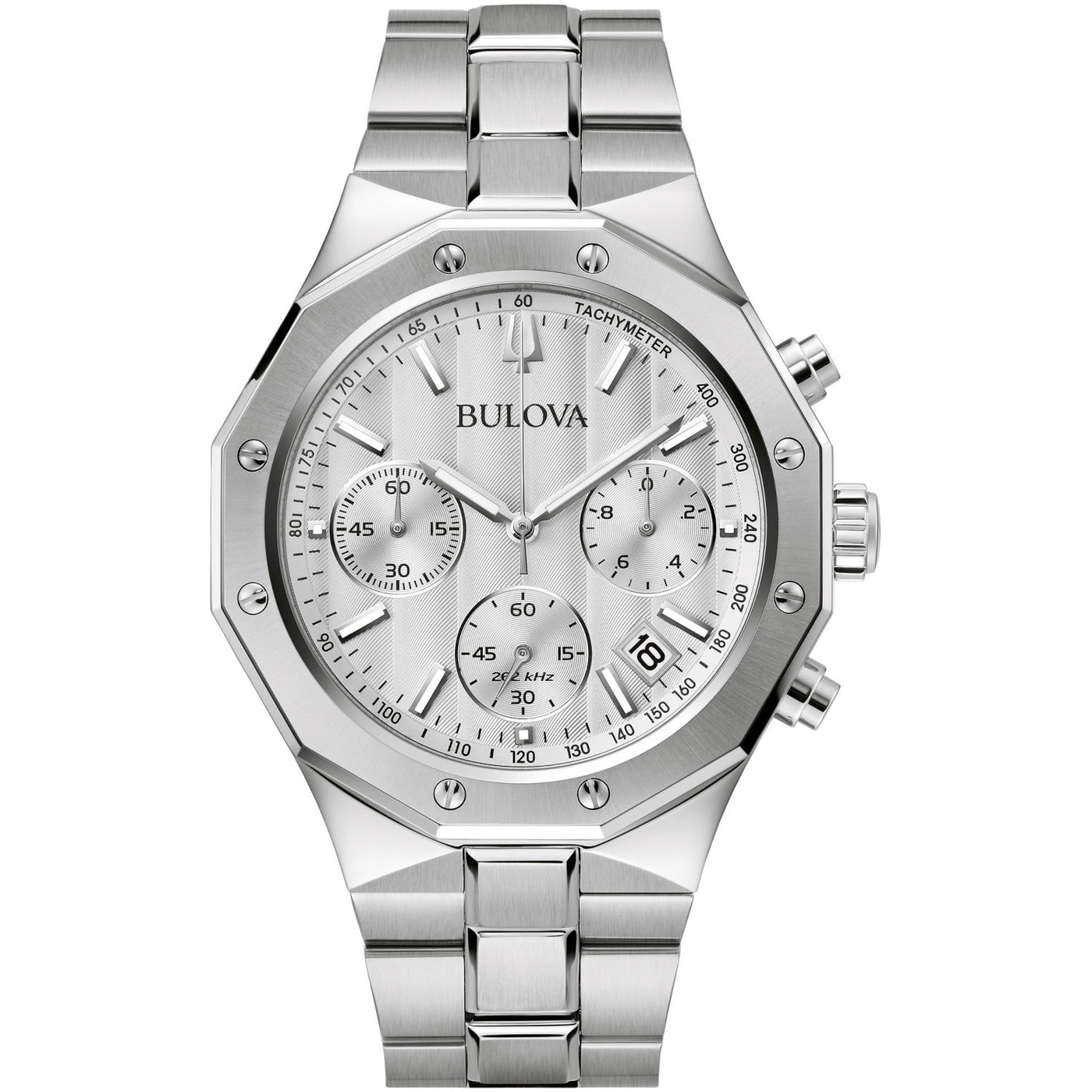 BULOVA Armbanduhr 96B408 Herrenuhr Quarz Saphirglas 45 mm Edelstahl B-WARE