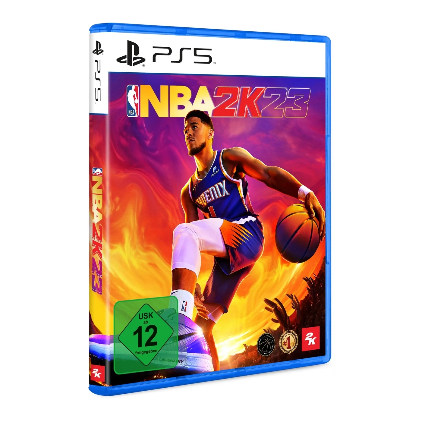 PS5 NBA 2K23 Spielverpackung mit Spieler Devin Booker