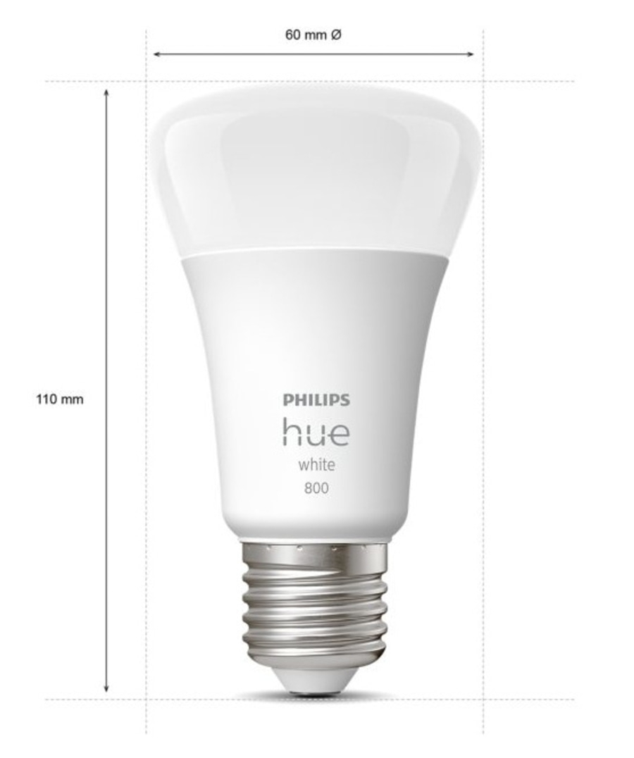 Philips Hue White 800 Glühbirne, 110mm hoch, 60mm Durchmesser