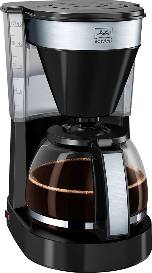 MELITTA Filterkaffeemaschine 1023-04 Easy Top Schwarz-Edelstahl 1080 W