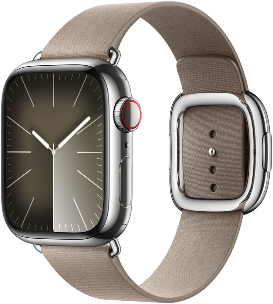 APPLE Watch Armband Modern Buckle FineWoven Mandel Small 41mm MUHE3ZM/A B-WARE
