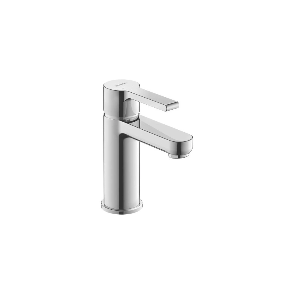 Chrom-Wasserhahn, modernes Design, Badezimmerarmatur, glänzende Oberfläche, Wasserhahn