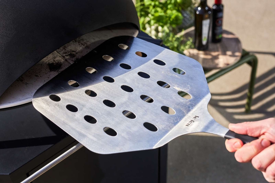 Le Feu Pizzaschieber Pizzaschaufel Turtle Pizza Peel perforierter Edelstahl