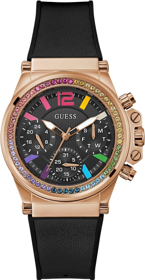 GUESS Damenarmbanduhr CHARISMA GW0562L3 Quarz Multifunktion Datum 38mm B-WARE