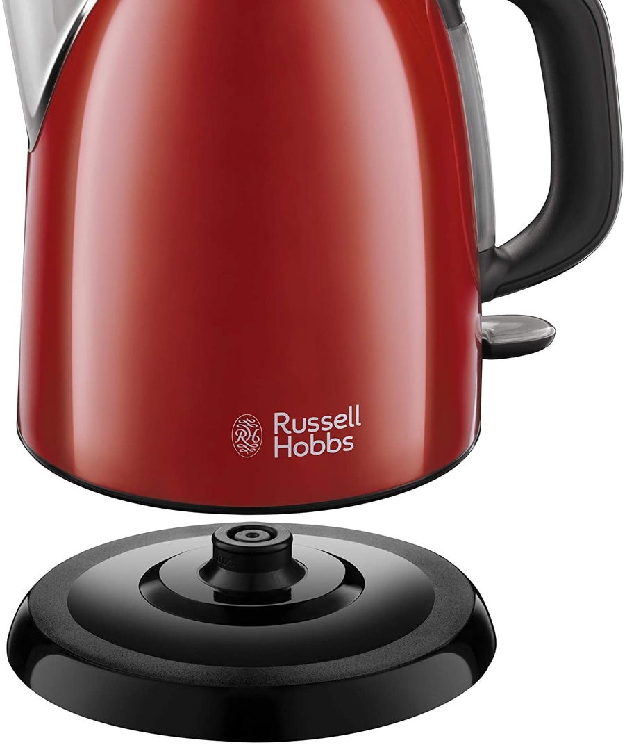 RUSSELL HOBBS Wasserkocher Colours Plus+ Flame Red 24992-70 Mini 1L 2400W