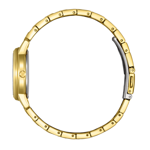 CITIZEN Damen Armbanduhr FE1242-78D Eco-Drive 29,4 mm Edelstahl gold B-Ware