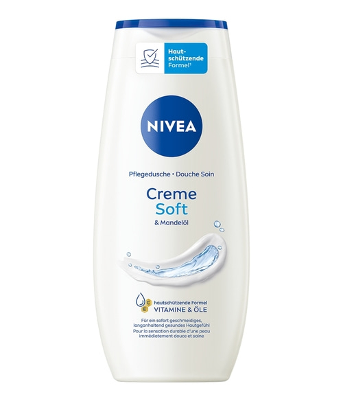 NIVEA Creme Soft Duschgel, Hautschutzformel, Mandelöl, für geschmeidige Haut
