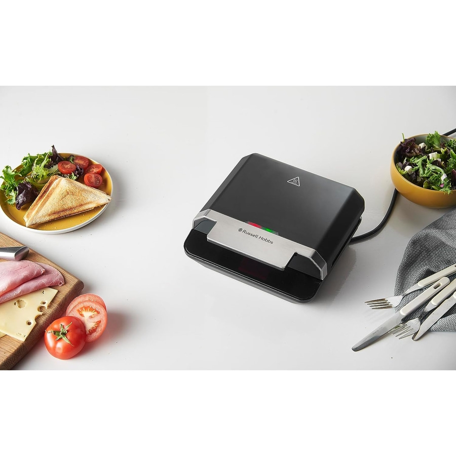 RUSSELL HOBBS Sandwichtoaster Sandwichmaker Easy Clean Edelstahl 750 Watt