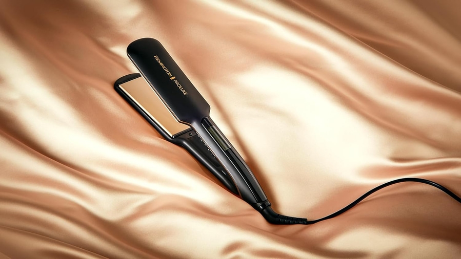 REMINGTON Haarglätter Glätteisen S9150B Proluxe extra breit Display OPTIheat