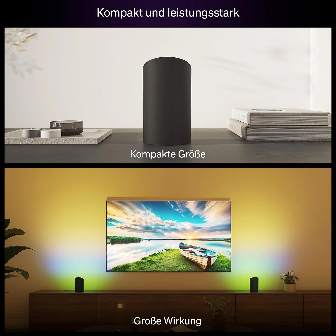 PHILIPS HUE Play Wallwasher Tischleuchte SMART TV 929003837601 RGB weiß NEU