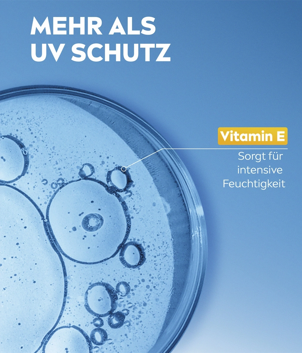 Mehr als UV Schutz Vitamin E sorgt für intensive Feuchtigkeit
