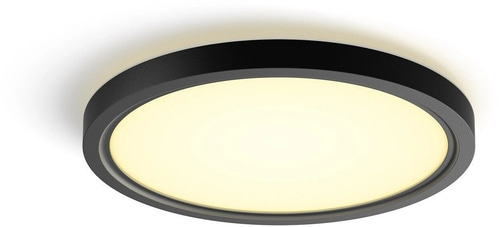 PHILIPS HUE Deckenleuchte Tento White Ambiance Rund M Schwarz NEU