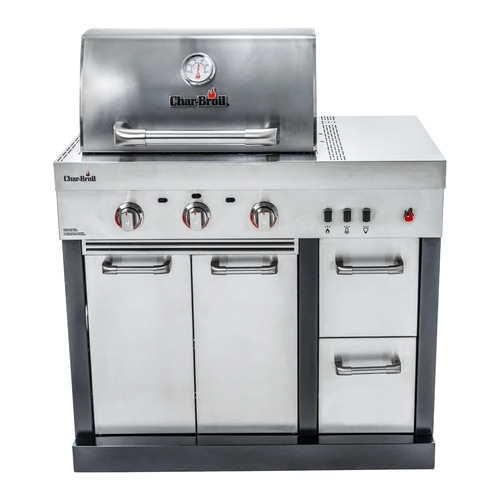 CHAR-BROIL ULTIMATE 3200 3-Brenner Gasgrill 6.6 kW Edelstahl Typ 304 NEU