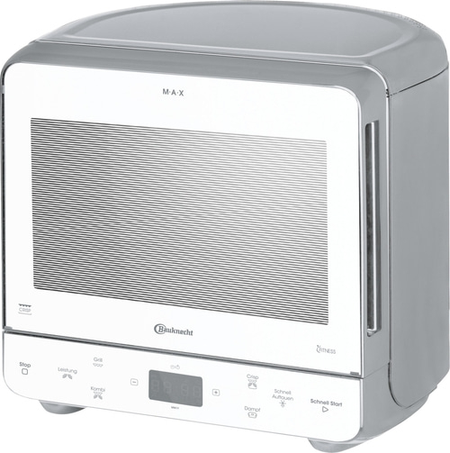 BAUKNECHT Mikrowelle MW 39 WSL Grill Crisp 13L Garraum 700W silber/weiß B-Ware