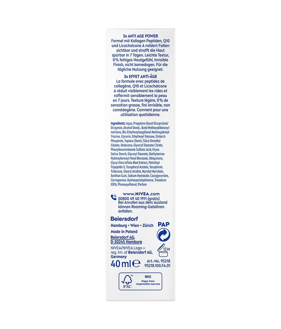 Anti-Aging Gesichtspflege mit Kollagen Peptiden, Q10 und Licochalcone A.