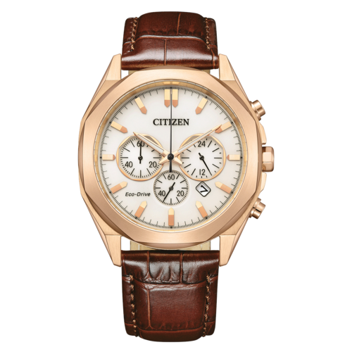 CITIZEN Armbanduhr CA4593-15A Solaruhr Chronograph Lederarmband 41mm B-Ware