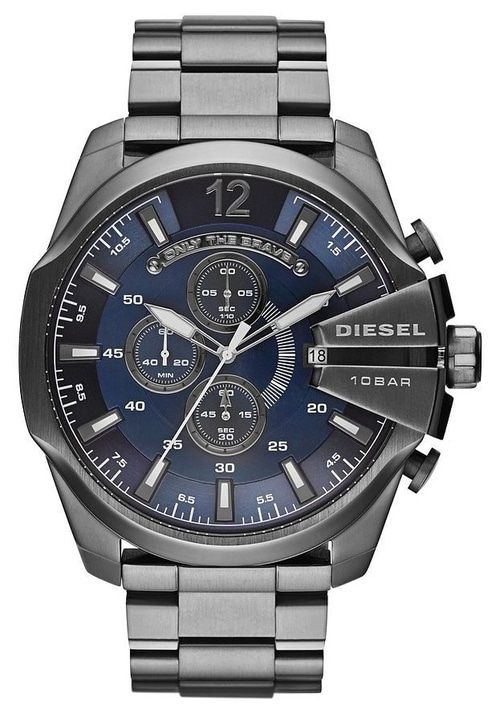 DIESEL Herrenarmbanduhr DZ4329 Quarz Chronograph Mineralglas 51mm grau