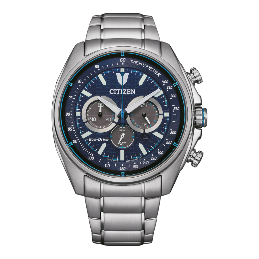 CITIZEN Herren Armbanduhr CA4560-81L Eco-Drive Chronograph Edelstahl 44mm B-Ware