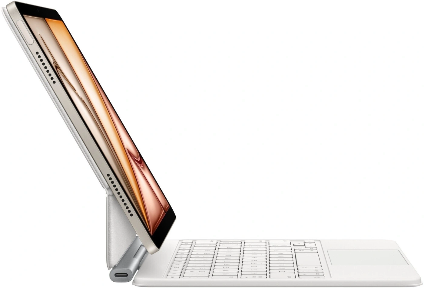Tablet mit Tastatur, weiß, Bildschirm, Technologie, Büro, Arbeit, Design, modern, Gerät