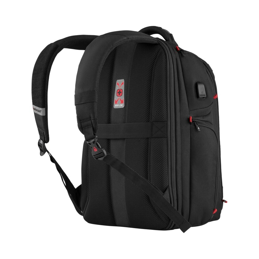 WENGER Gaming-Laptop-Rucksack PlayerOne 17,3" Laptop USB Tablet-Fach 29L Schwarz