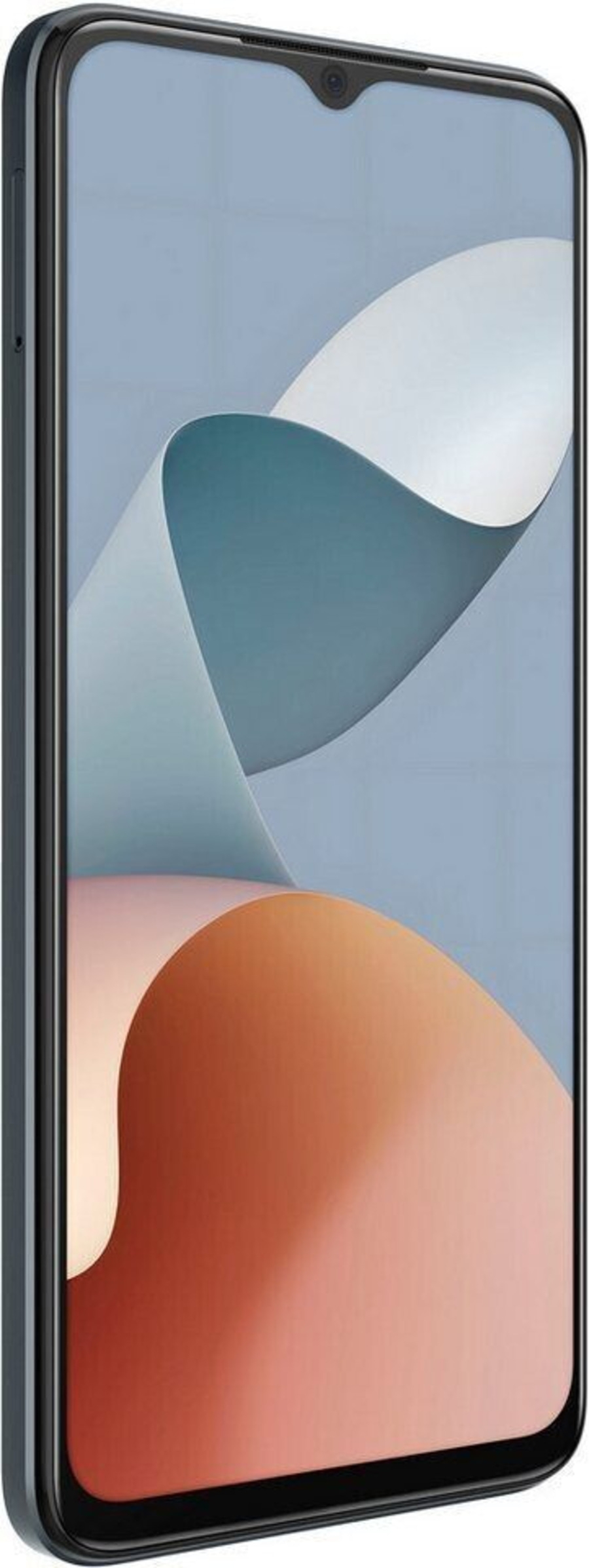 Smartphone mit Display, das eine abstrakte Kunst zeigt, in Nahaufnahme