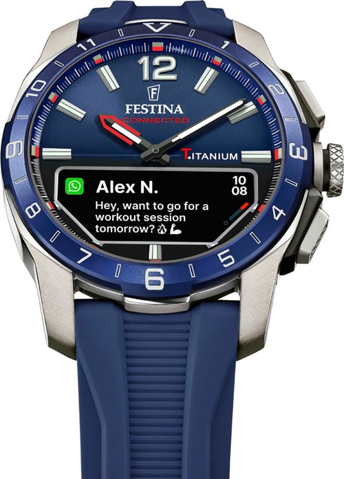 FESTINA Smartwatch Connected D Herren Armbanduhr Titan Bluetooth 44mm B-WARE