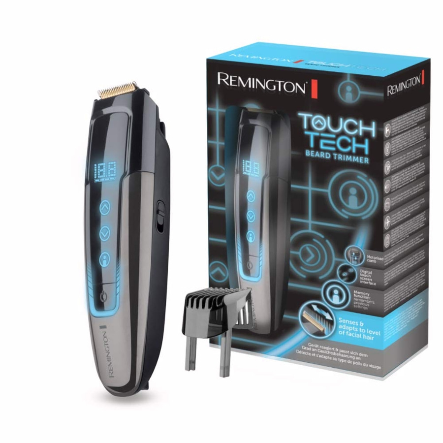 Remington Bartschneider mit Touch Tech Technologie und digitaler Anzeige.