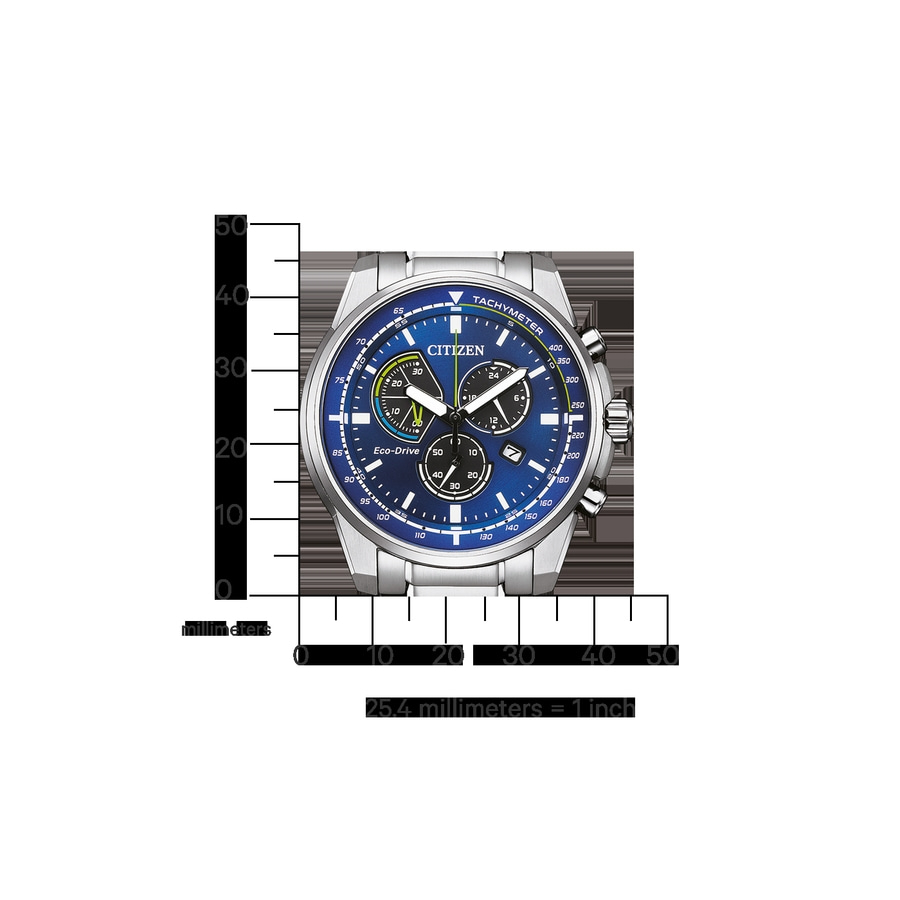 CITIZEN Armbanduhr AT1190-87L Solar Eco-Drive Kristallglas silber 42mm B-WARE