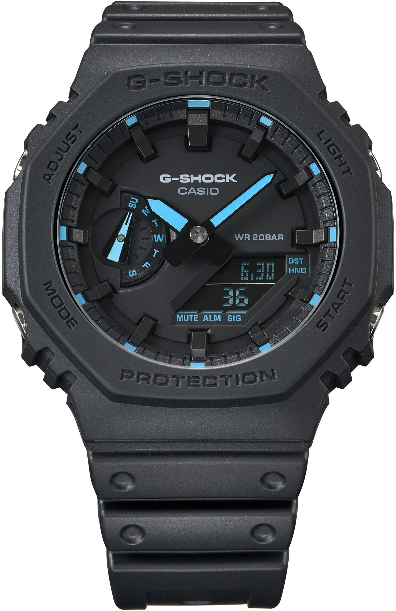 CASIO G-SHOCK Chronograph Herrenarmbanduhr GA-2100-1A2ER Quarzuhr B-WARE