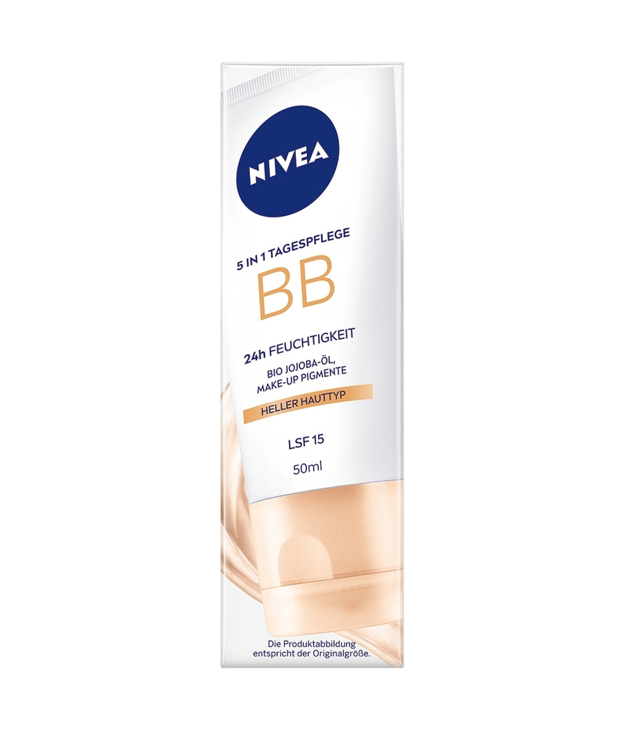 NIVEA Tagespflege 5in1 BB Heller Hauttyp 24h Feuchtigkeit LSF 15 vegan 2 x 50 ml