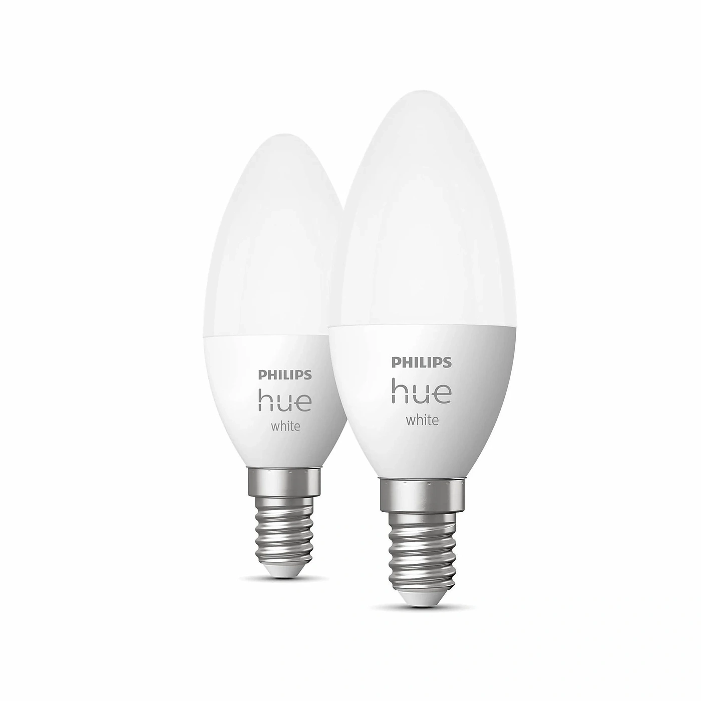 Philips Hue White E14 Smarte Lampe Doppelpack 470 lm Bluetooth Warmweiß NEU