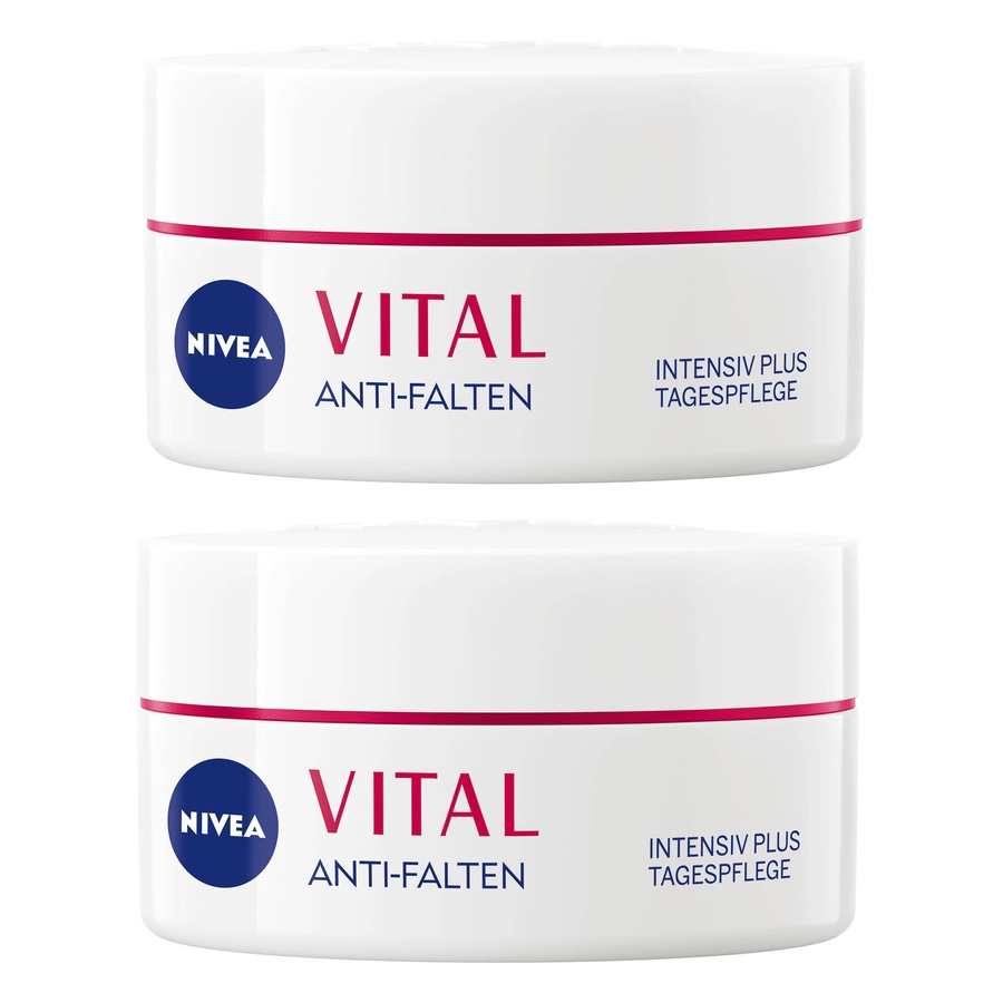 NIVEA Tagespflege VITAL Anti-Falten Intensiv Plus LSF 15 Bio Arganöl 2 x 50 ml