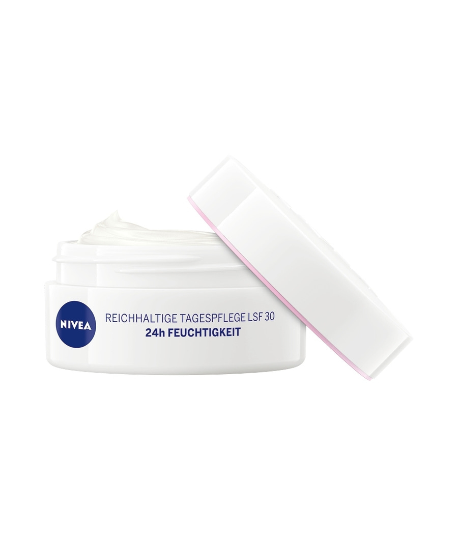 NIVEA Reichhaltige Tagespflege für trockene Haut mit Mandelöl LSF30 2 x 50ml