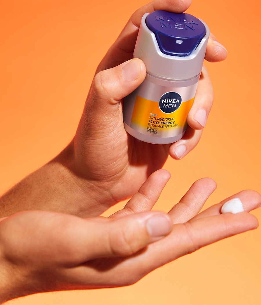 NIVEA MEN Active Energy Feuchtigkeitspflege Gesichtscreme Koffein Guarana 2x50ml
