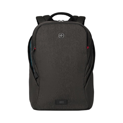 Schwarzer Rucksack mit Logo und der Aufschrift 1893, ideal für den Alltag.