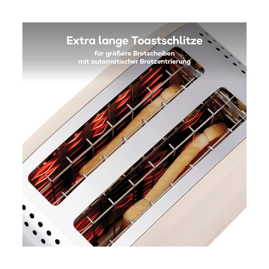 RUSSELL HOBBS Toaster Colours Plus 2 Scheiben 6 Stufen Brötchenaufsatz Jasmine
