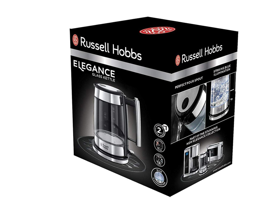 RUSSELL HOBBS Glas-Wasserkocher Elegance 23830-70 Edelstahl poliert 1,7L 2200W