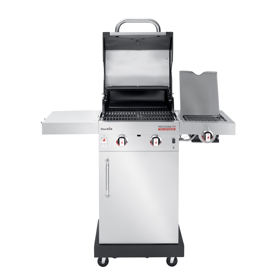 Grill, Edelstahl, offen, mit zwei Kochfeldern, professionell, Tru-Infrarot