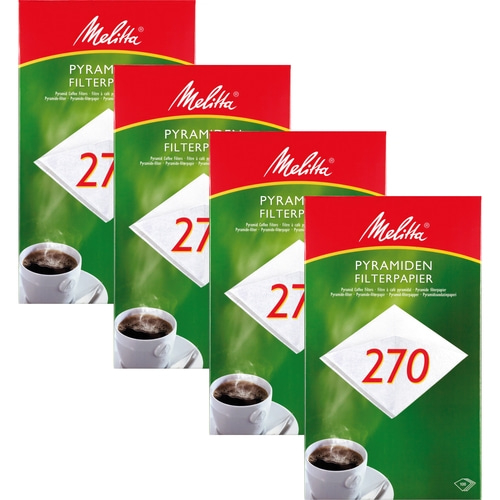 4x MELITTA Kaffeefilter Pyramiden Filterpapier PA SF 270 G Filter