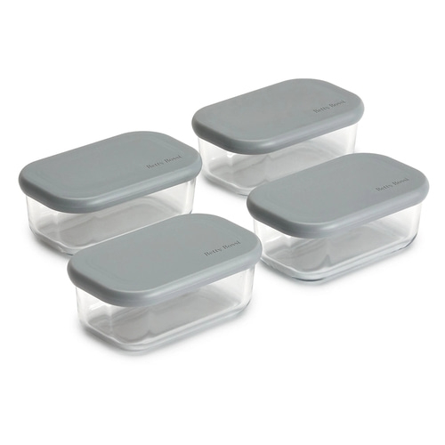 BETTY BOSSI Glasformen Tiramisu 3 dl - 4 Stk Springformen Glas Kunststoff NEU